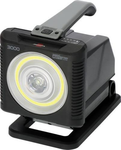 Brennenstuhl Multi Battery HL 3000 Akku-Baustrahler und Handscheinwerfer 2-in-1 in Schwarz mit 20W, 2160lm und 6500K Tageslichtweiß, IP54 Schutzklasse - Bild 1