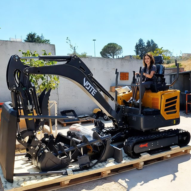 Multifunktionaler Minibagger mit EPA Euro5 Motor und Anbaugeräten als kundenspezifischer Raupenbagger (2 Tonnen / 1,8 Tonnen) - Bild 1