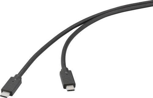 Renkforce USB-C auf USB-C Kabel USB 3.2 Gen2x2 20 GBit/s Schwarz 0,50 m RF-6830466 - Bild 1