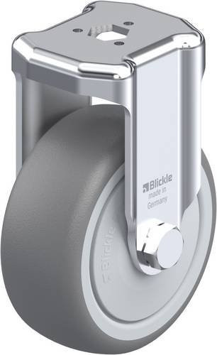 Blickle Bockrolle BKRA-TPA 80KF in Silber/Grau mit 80mm Rad-Durchmesser und 100kg Tragfähigkeit - Bild 1