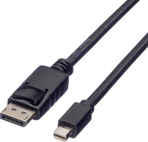 Roline Mini-DisplayPort auf DisplayPort Adapterkabel, Schwarz, 3,00 m - Bild 1