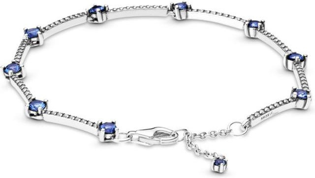 Armband 925 Silber, Stern, Perle, Saphir, Damen - Bild 1