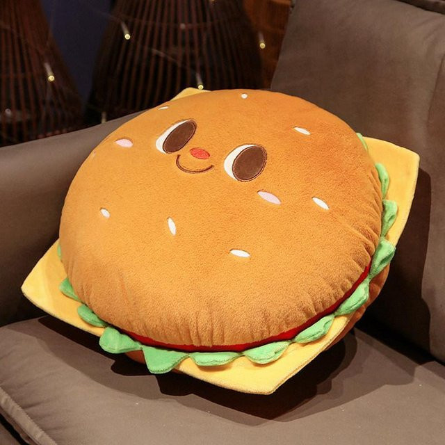 Binchi Fitness Gebratener Hähnchenburger, Plüschtier, Plüschkissen, ab 3 Jahren - Bild 1