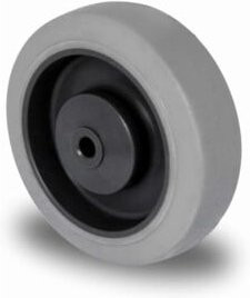 CASCOO Rad Serie P2D2 mit Kugellager aus Kunststoff, Grau, Durchmesser: 125 mm - Bild 1