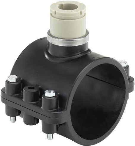 Bürkert Fitting für Durchflussmessungen S020 in Schwarz - Bild 1