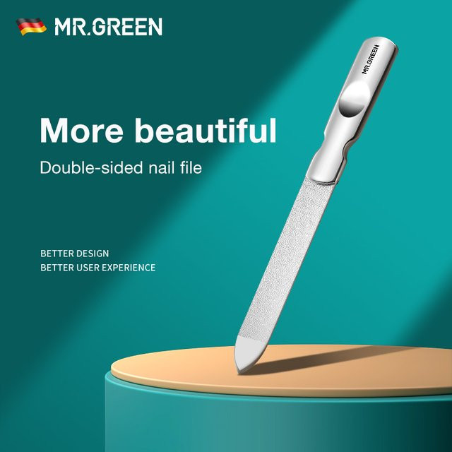 MR. GREEN Nagelfeile, doppelseitig, glänzend, Unisex - Bild 1