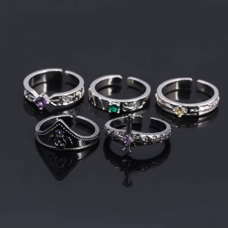 Brdwn Cosplay-Ring, Silber, Kristall - Bild 2