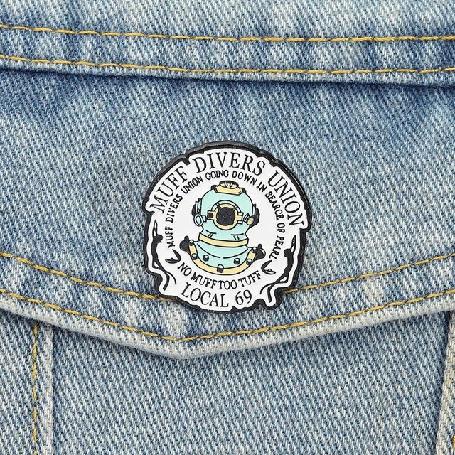 Brosche Muff Divers Union Emaille Pin, Unisex - Bild 1