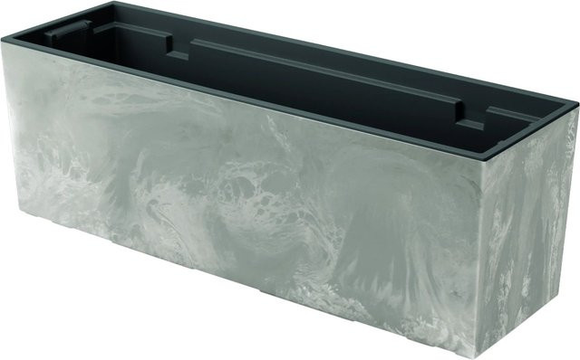 Prosperplast Blumenkasten Urbi Case Beton Effekt in Hellgrau, B/T/H: 77,0 x 23,5 x 24,6 cm - Bild 1