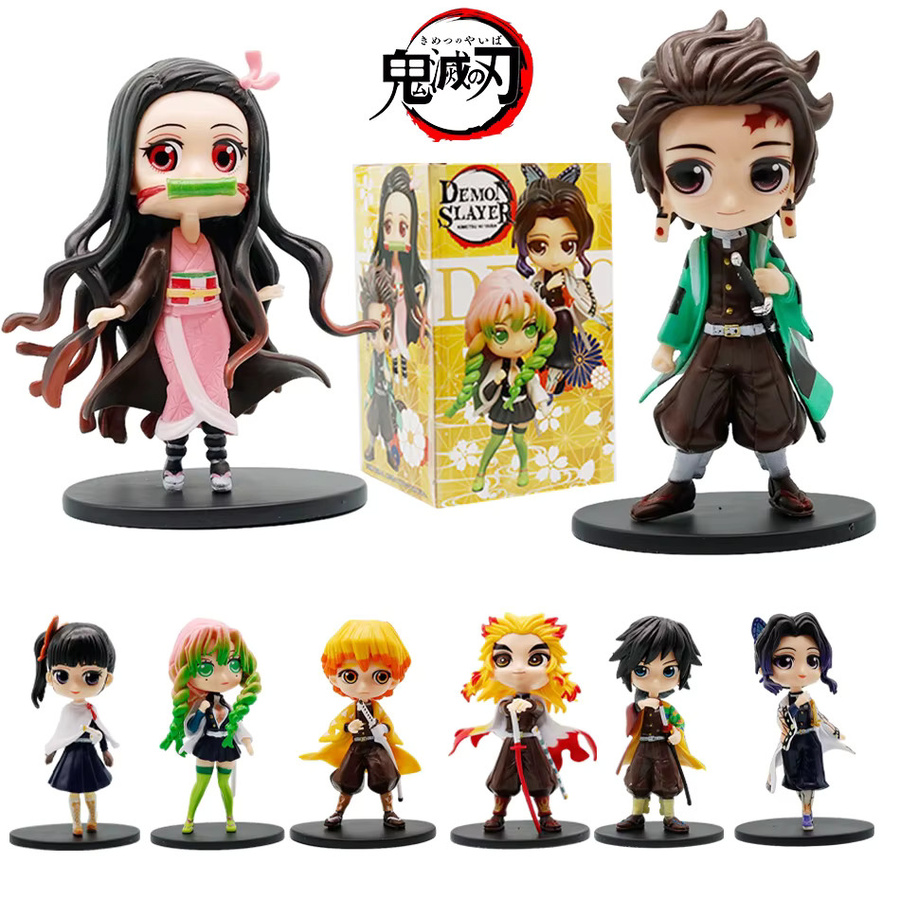 Bandai Demon Slayer Kimetsu no Yaiba Kamado Tanjirou Agatsuma Zenitsu Nezuko, Actionfigur, Kunststoff - Bild 2