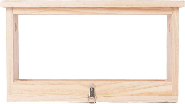 Aimo Bienenstock Beobachtungskasten aus Holz mit doppelseitigen Acrylplatten in Beige und Transparent - Bild 1