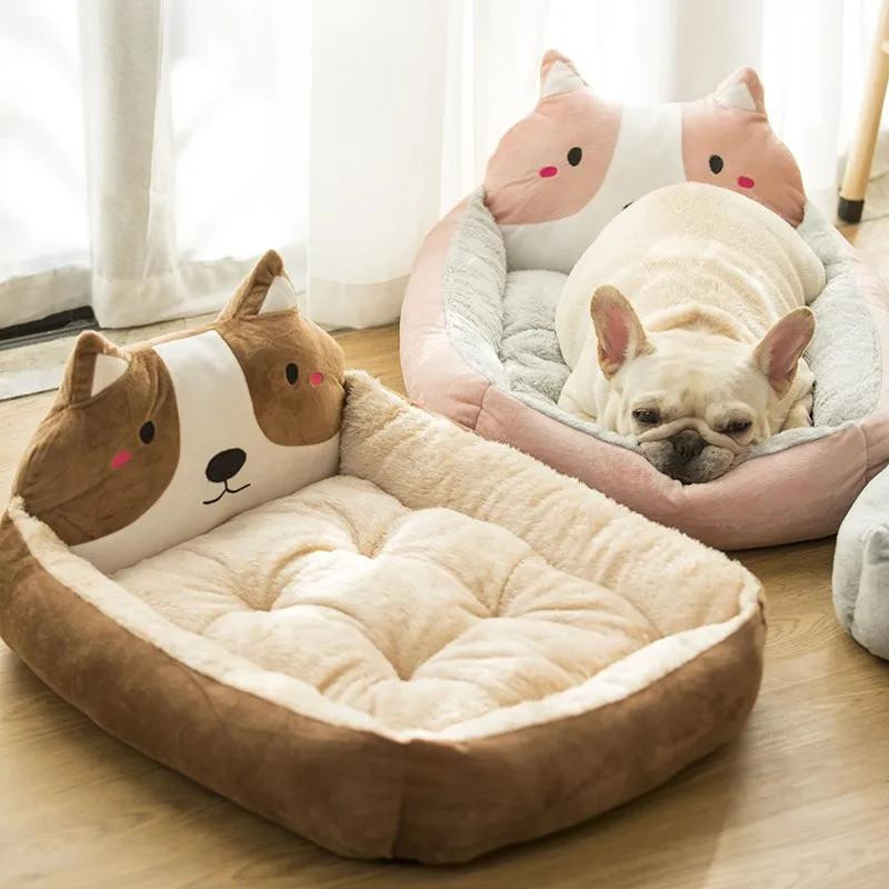 Yiran Furniture Hundebett in Chai-Form aus Plüsch in Rosa, B/T/H: 50 x 40 x 12 cm - Bild 2
