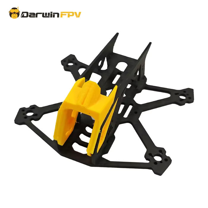 DarwinFPV BabyApe III Mini 2/3 Zoll oder III Pro 3,5 Zoll Freestyle Frame Kit in Schwarz, kompatibel mit DJI O4 VTX, Analog VTX und Walksnail Avatar - Bild 2