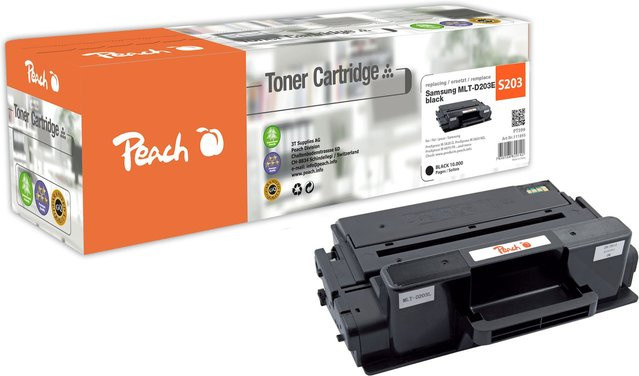 Peach S203 Toner XL Schwarz für Samsung MLT-D203E und Samsung ProXpress M 3820 D, M 3820 DW, SLM 3820 D (wiederaufbereitet) - Bild 1