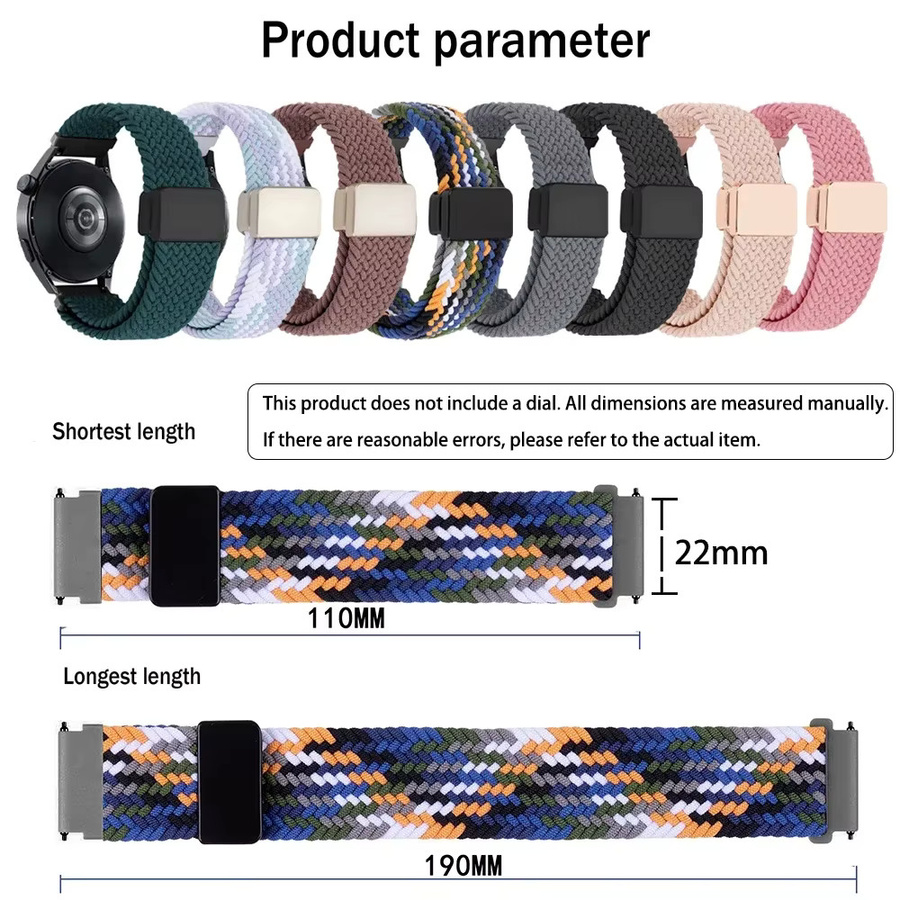 Xiaomi Uhrenarmband Nylon, Magnetschnalle, 22 mm - Bild 4