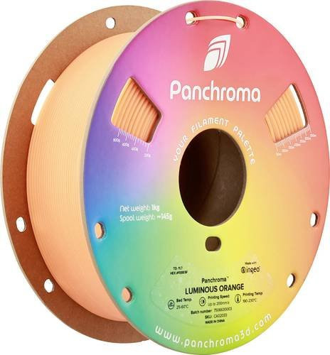 Polymaker Panchroma Luminous PLA Filament nachleuchtend Orange 1,75 mm 1000 g - Bild 1