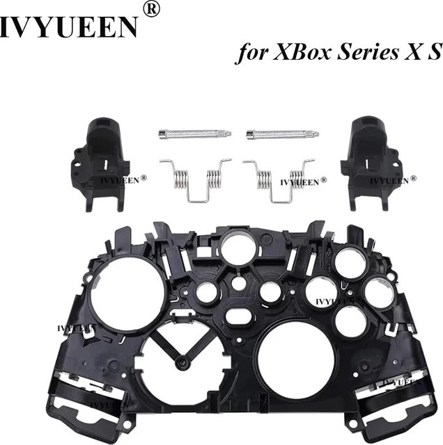 IVYUEEN Kunststoff-Mittelrahmen in Schwarz für Xbox Series S X Core Controller Gehäuse Shell Reparaturset - Bild 1