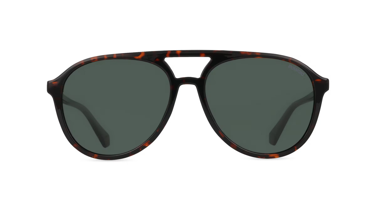 Polaroid PLD 4162/S Sonnenbrille Pilot, Vollrand, Kunststoff, Unisex, braun, grün - Bild 1