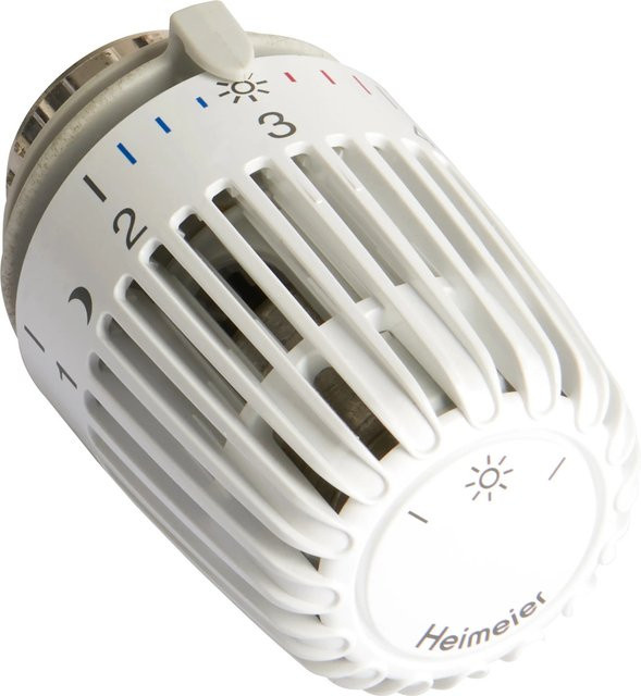 Heimeier Thermostat-Set Ventileinsatz 4333 K-Kopf mit Thermostatkopf in Weiß, 1/2 Zoll, einstellbar - Bild 1