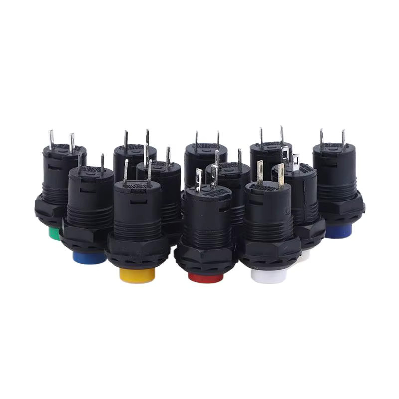 10 Stück ESHYLALA DS-428/427 Momentary Druckschalter Selbstsichernd 12mm OFF-ON 1,5A/250VAC - Bild 2