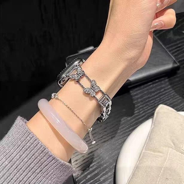ElectroCN Uhrenarmband Edelstahl, Schmetterling, 14mm, Roségold, Unisex - Bild 1