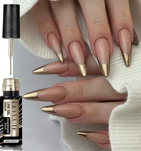 LILYCUTE Gel-Nagellack, Gold, Metallic, 5 ml - Bild 1