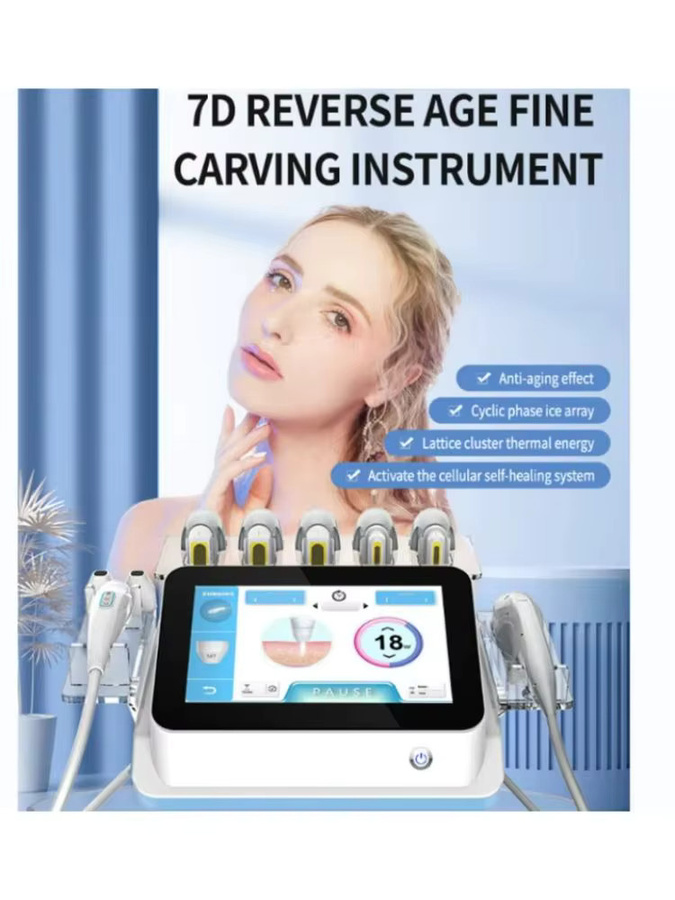 MYOSLIM 7D HIFU Ultraschallgerät, RF-Radiofrequenz-EMS, Weiß, Unisex - Bild 4