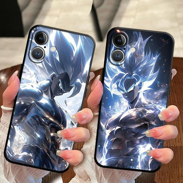 Dragon Ball Anime Handyhülle für Apple iPhone in Schwarz und Multicolour, weiche Schutzhülle - Bild 1