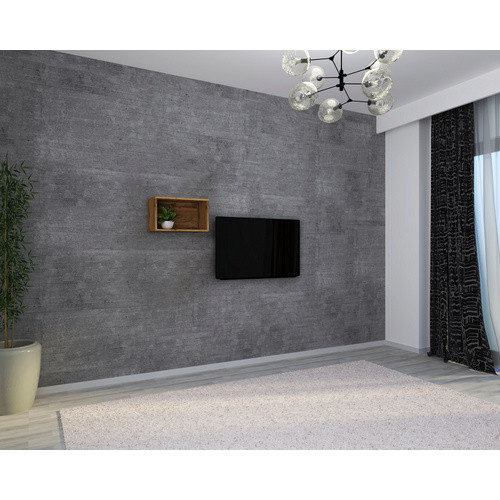 VCM Wandregal Arila in Beige und Eiche, H x B x T: 30 x 50 x 28 cm - Bild 2