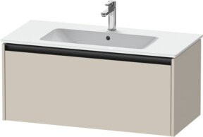 Duravit Waschtischunterschrank Ketho.2 in Tau Matt Beige, wandhängend mit 1 Auszug, B: 101 cm, T: 48 cm, H: 44 cm - Bild 1