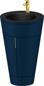 Duravit Waschtischunterschrank Starck 1 c-bonded Set, Blau s-matt, B/T/H: 56 x 86,4 x 60,5 cm - Bild 1