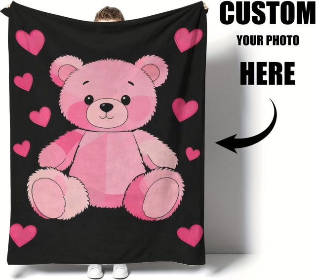 Personalisierbare Winter-Decke von SRH aus weichem Flanell-Fleece in Multicolour - Bild 1