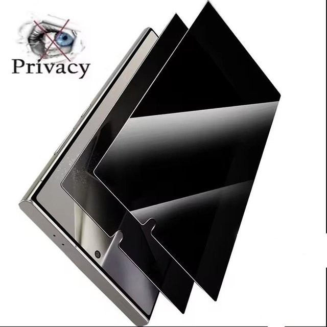 Samsung Galaxy Privatsphäre Displayschutzfolie aus gehärtetem Glas für S26 S25 S24 S23 S22 S21 S20 S10 Ultra und FE Modelle Anti-Peep Schutzfolie - Bild 1