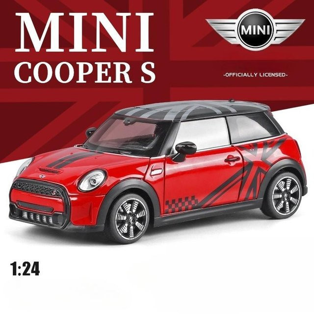 Linyi toy car Mini Cooper, Modellauto, 1:24, mit Licht und Ton, ab 14 Jahren - Bild 1