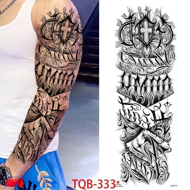 Temporäre Tattoo-Aufkleber, Unisex, Flower Love - Bild 1
