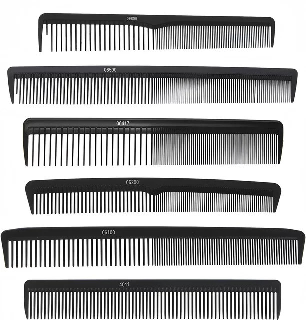 Kohlefaserkamm, feinzahniger Friseurkamm, Unisex - Bild 1