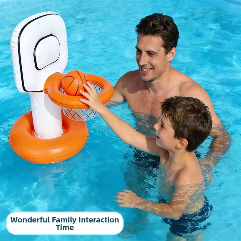 GSF Aufblasbarer Schwimmender Basketball-Korb, Schwimmbad-Spielzeug - Bild 3