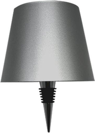 Greer Weinflaschenlampe LED mit Touch-Steuerung und USB-Ladefunktion, dimmbar, Grau - Bild 1