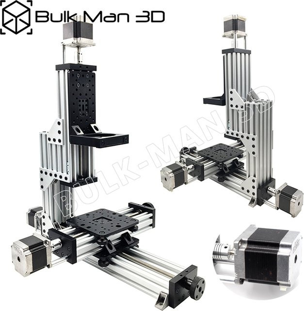 BulkMan3D MiniMill CNC-Maschinen-Mechanik-Kit 3-Achsen-Desktop-DIY-Fräsrahmensatz mit Nema23-Schrittmotoren - Bild 1