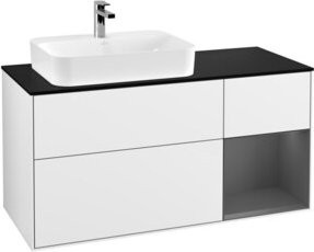 V&B Waschtischunterschrank Finion in Weiß glänzend lackiert, Breite: 120 cm, Tiefe: 50,1 cm, Höhe: 50,1 cm - Bild 1