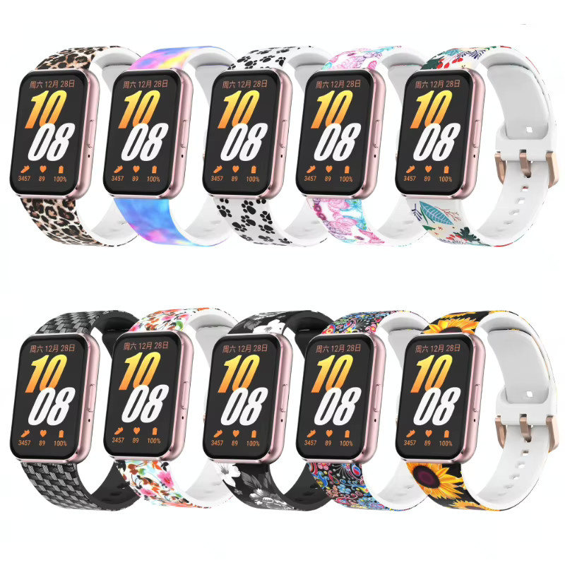 Samsung Uhrenarmband Silikon, multicolor, Samsung Galaxy Fit 3 - Bild 3