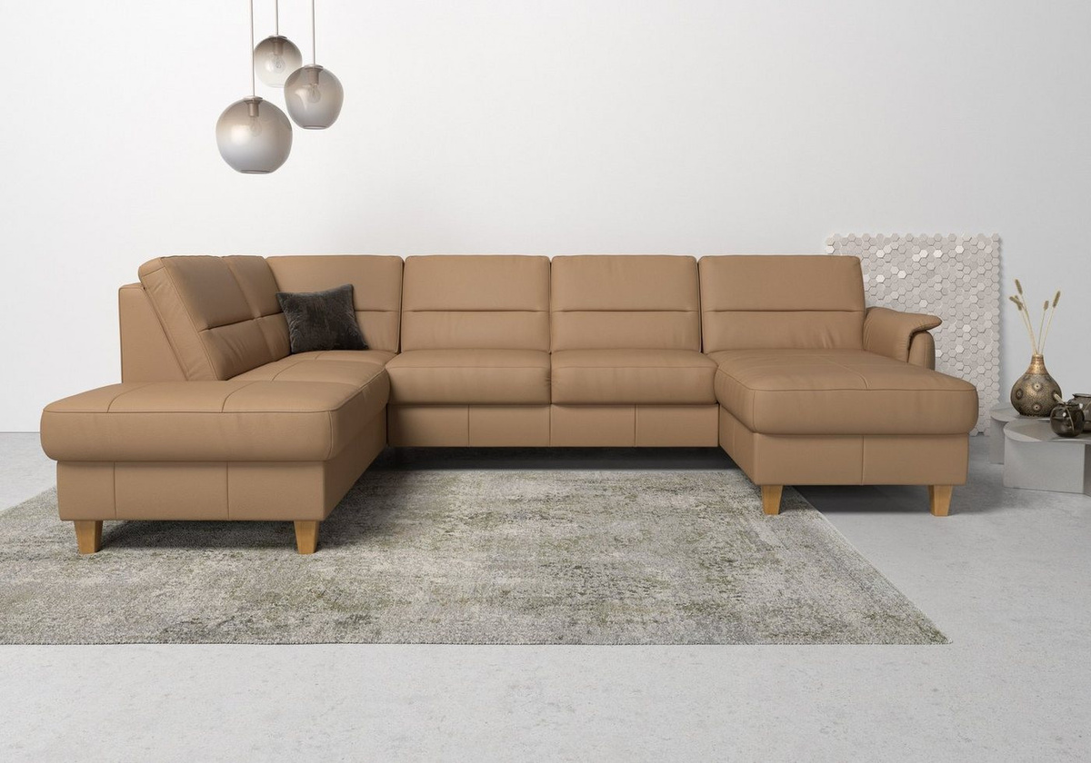 Home affaire Wohnlandschaft Palmera U-Form mit Federkern, Breite: 308 cm - Bild 1