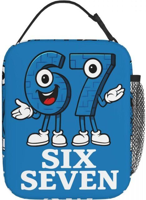 Thermisch isolierte Lunchtasche von Fancy Style Studio in Blau für das Büro und Bento-Boxen - Bild 1