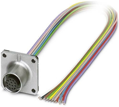 Phoenix Contact 1441710 Sensor-Aktor-Einbausteckverbinder M12 Buchse, 12-polig, Farbe: Silber, Länge: 0,50 m - Bild 1