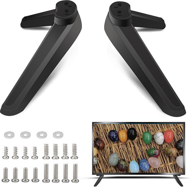 Universal TV-Standfuß für TCL Fernseher in Schwarz inklusive Schrauben als Tabletop-Sockel-Halterung - Bild 1