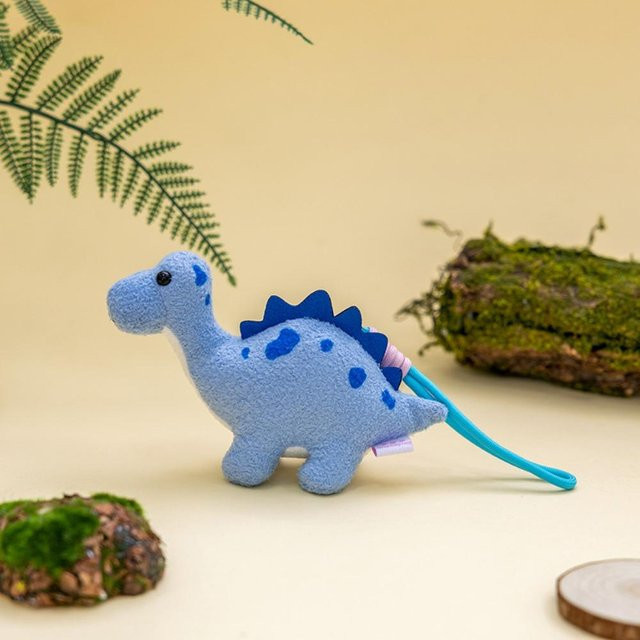 Dinosaurier Plüsch Schlüsselanhänger, 17cm, Kinder - Bild 1