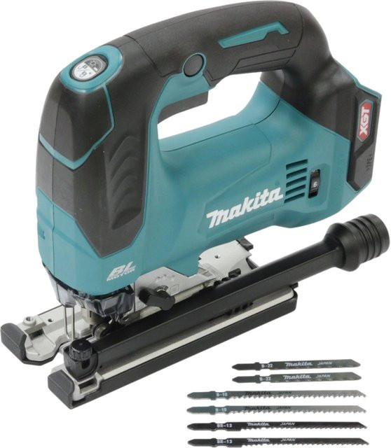 Makita Akku-Pendelhubstichsäge JV002GZ XGT 40V bürstenlos 800W in Blau/Schwarz - Bild 3