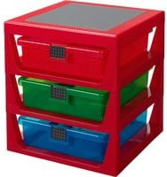 Room Copenhagen Aufbewahrungsbox mit Schubladen in Transparent, Rot und Multicolour - Bild 1