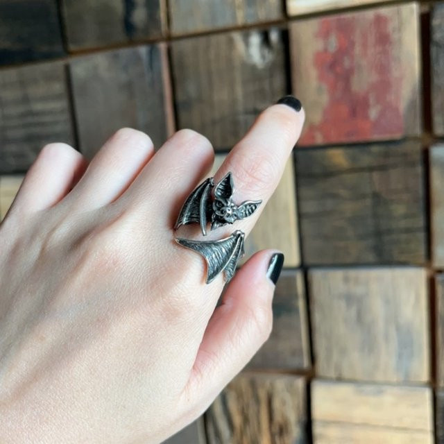 Buyee Ring, 925 Silber, Fledermaus, Unisex - Bild 1
