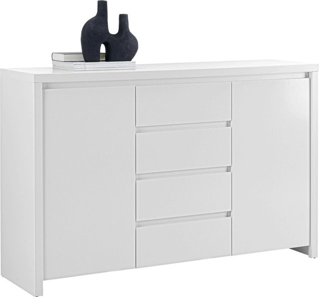Mömax Sideboard Larios modern in Weiß matt - Bild 1